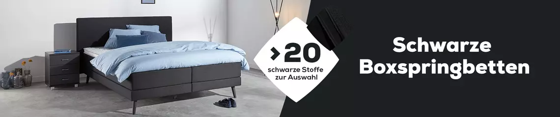 Boxspringbett schwarz