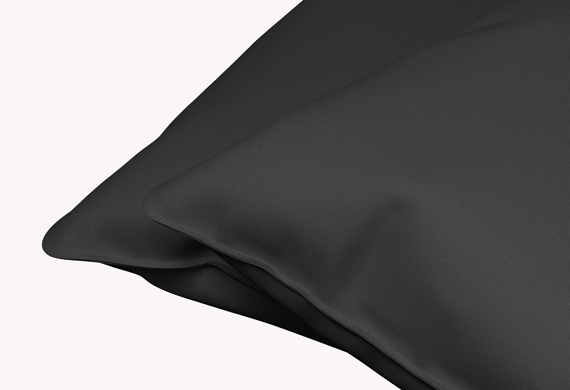 Kissenbezug Dixxius Excellent Percale Anthrazit (2er-Set)