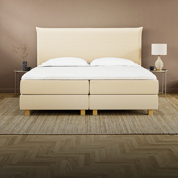 Ein komplettes Boxspringbett 