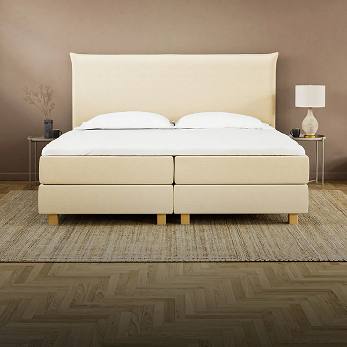 Ein komplettes Boxspringbett