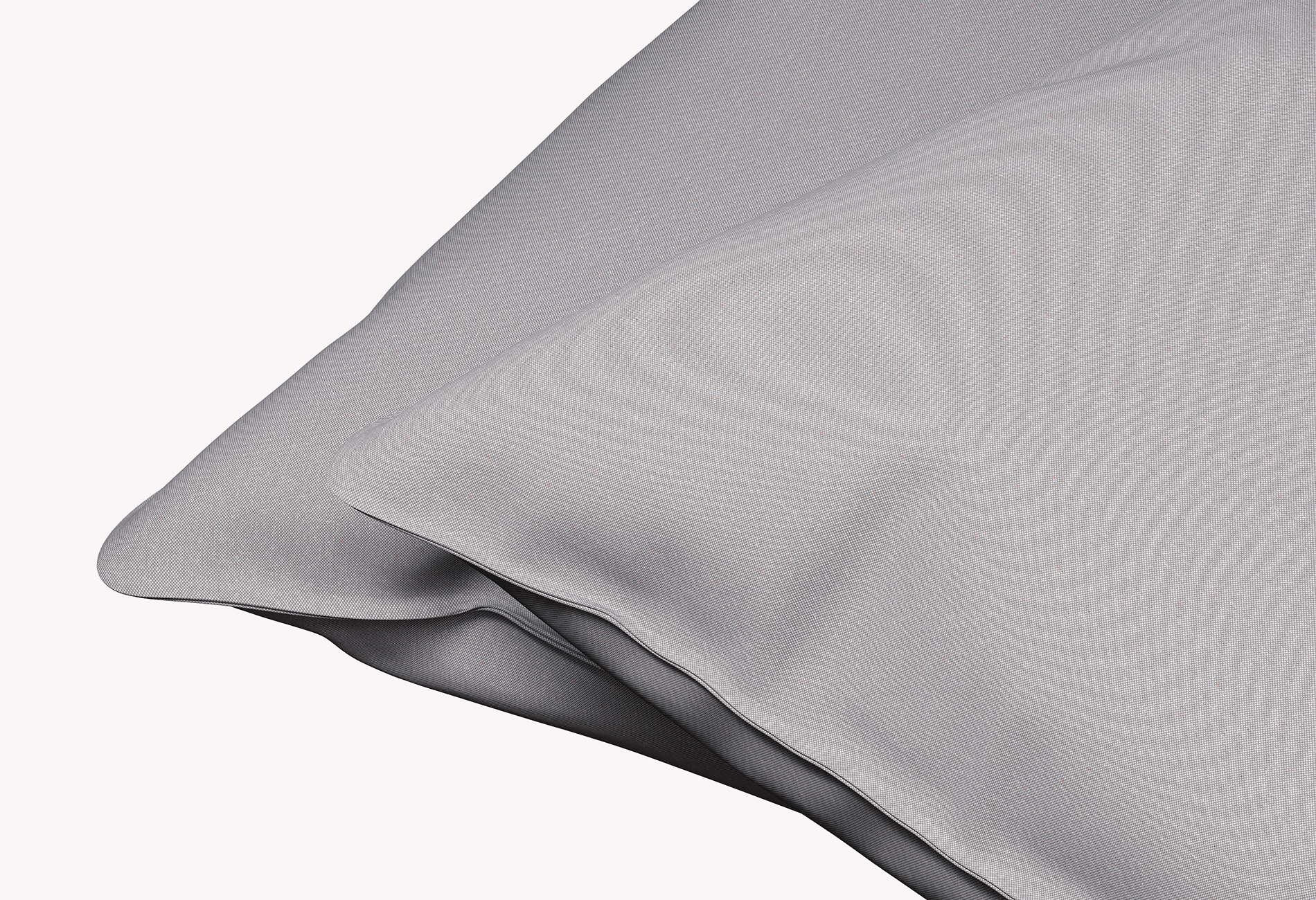 Kissenbezug Dixxius Excellent Percale Hellgrau (2er Set)