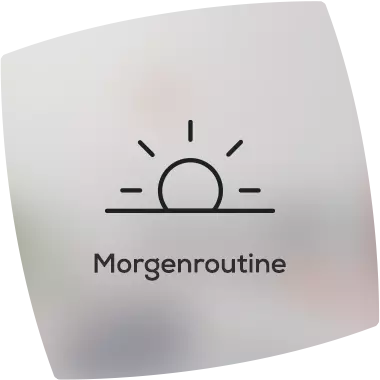 Her mit einer Morgenroutine