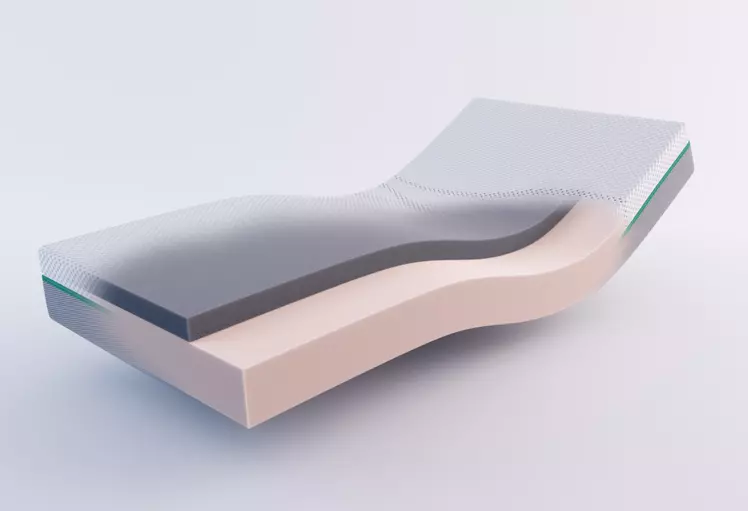 Druckreduzierende und kühlende Komfortschicht