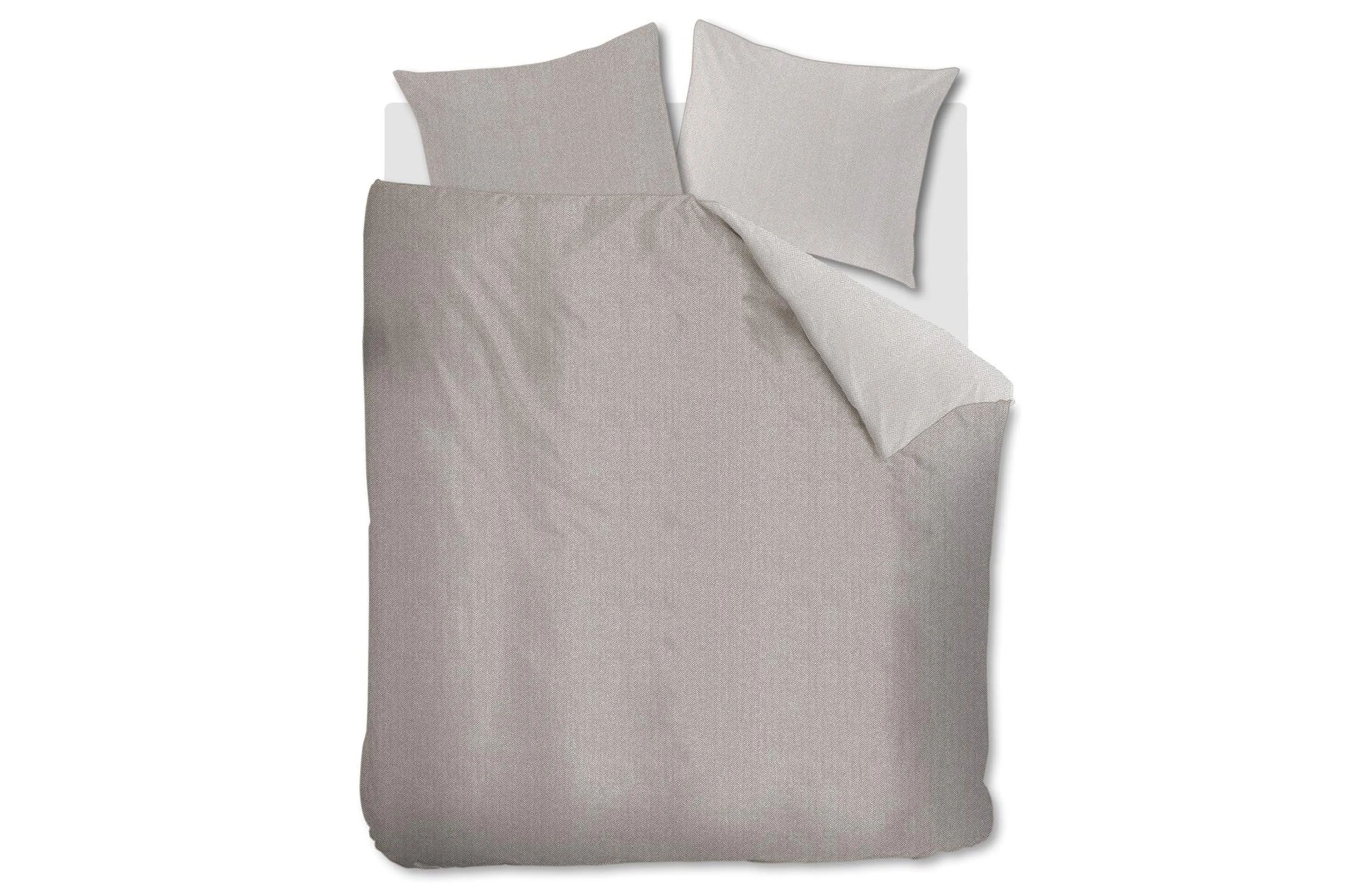 Riviera Maison Chevron Weave Bettwäsche Sandfarben