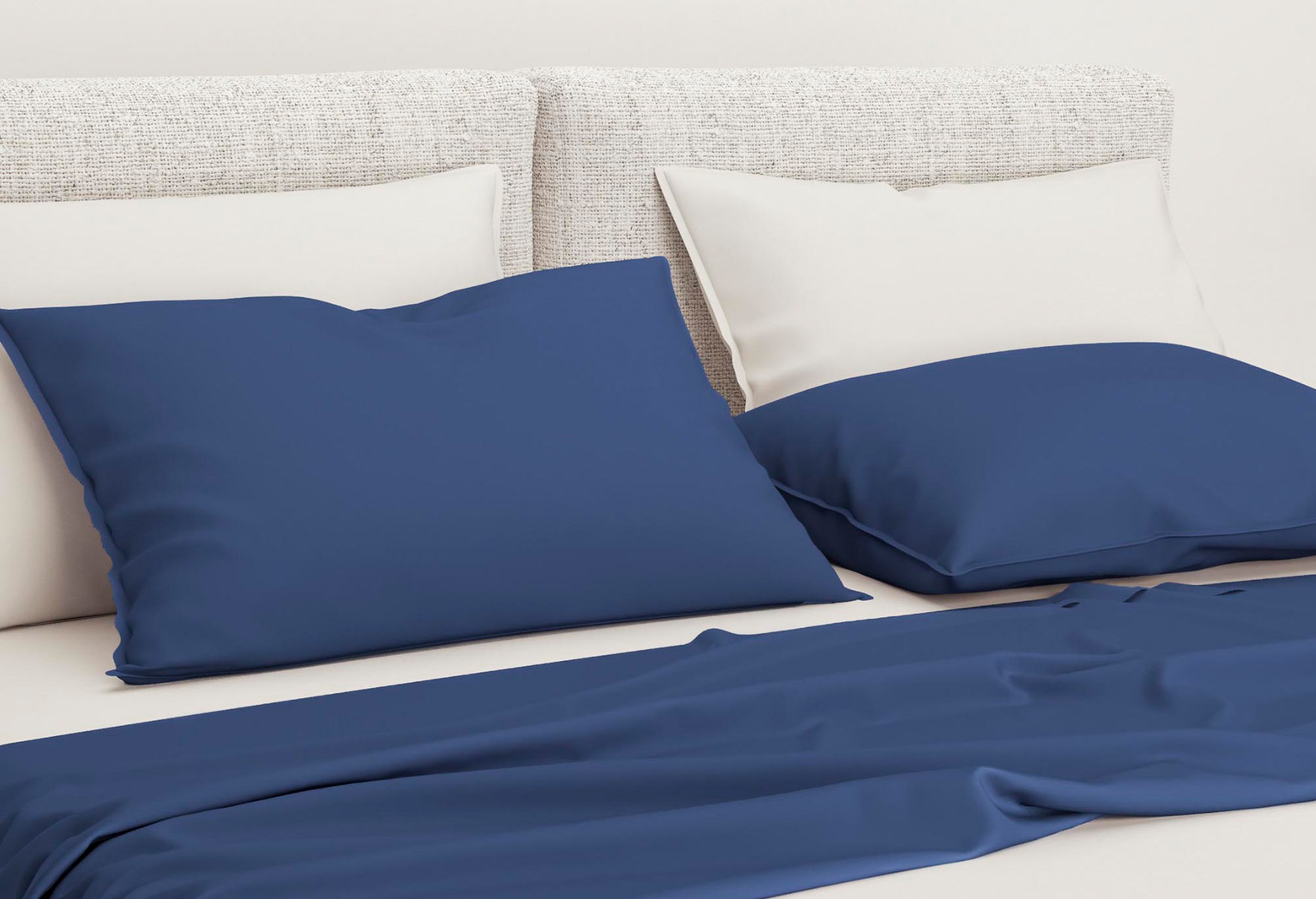 Zo!Home Satinado Kissenbezüge Navy Blue (Satz von 2) 