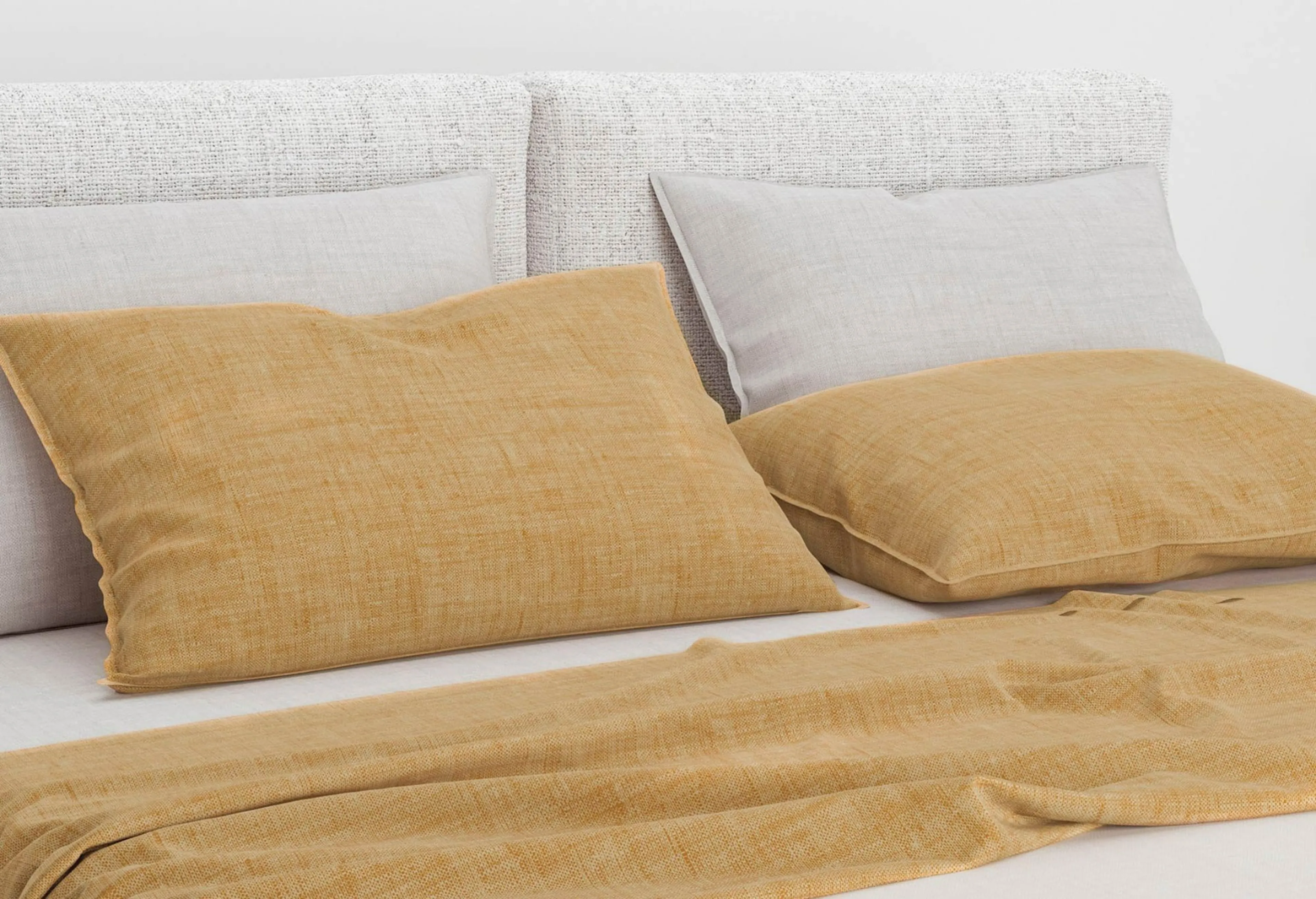 Zo!Home Lino Kissenbezüge Ochre Yellow