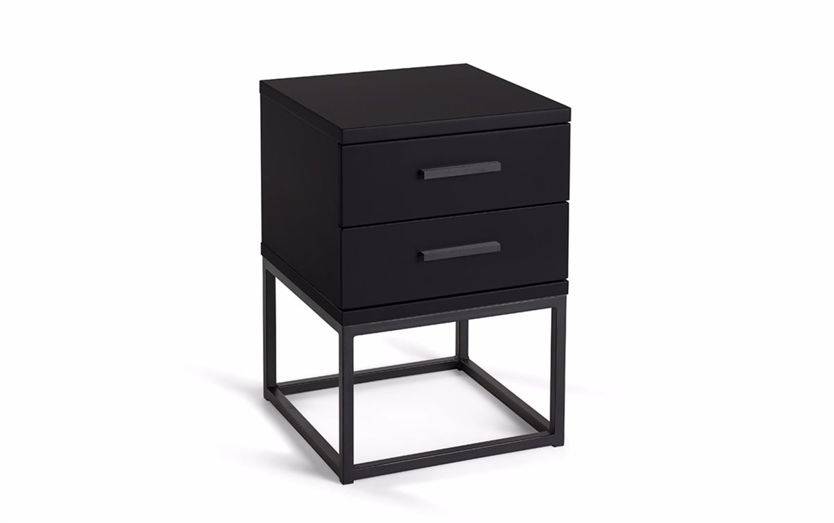 Nachttisch Cube Schwarz 